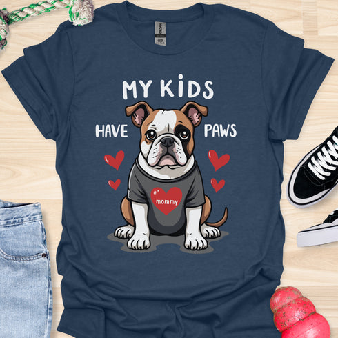 My kids have paws - V7 - Sitting Cute T-Shirt